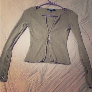 Double zipper sweater